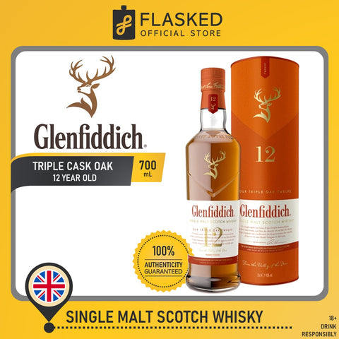 Glenfiddich 12 Year Old Triple Cask Single Malt Scotch Whisky 700ml