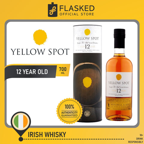 Spot Yellow 12 Year Old Single Pot Still Irish Whiskey 700mL
