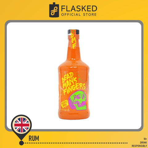 Dead Man's Fingers Pineapple Flavored Rum 700mL W/ Free Skull Glass