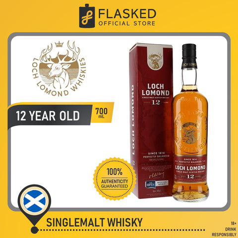 Loch Lomond 12 Year Old Single Malt Scotch Whisky 700mL