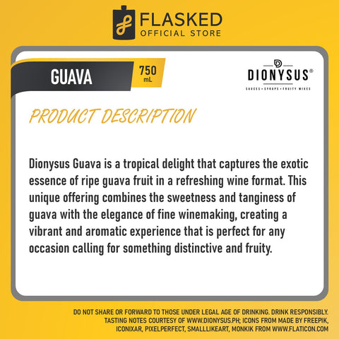 Dionysus Guava Syrup 750ml