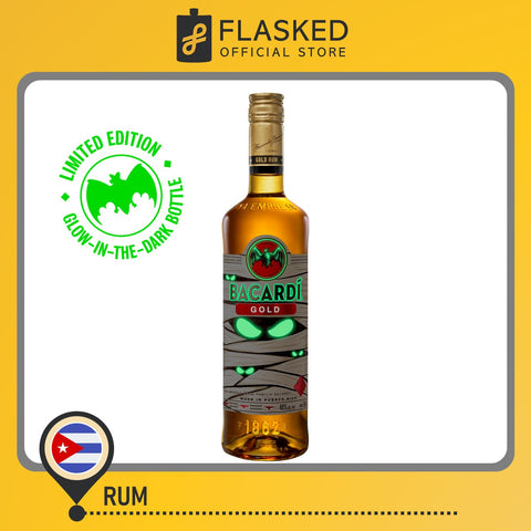 Bacardi Halloween Pack 2024 3x750mL Bacardi Rum Gold Label Limited Edition Bottle with Duffel Bag