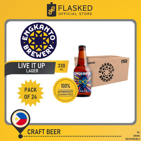 Engkanto Live It Up! Lager Beer 330mL 1 Case