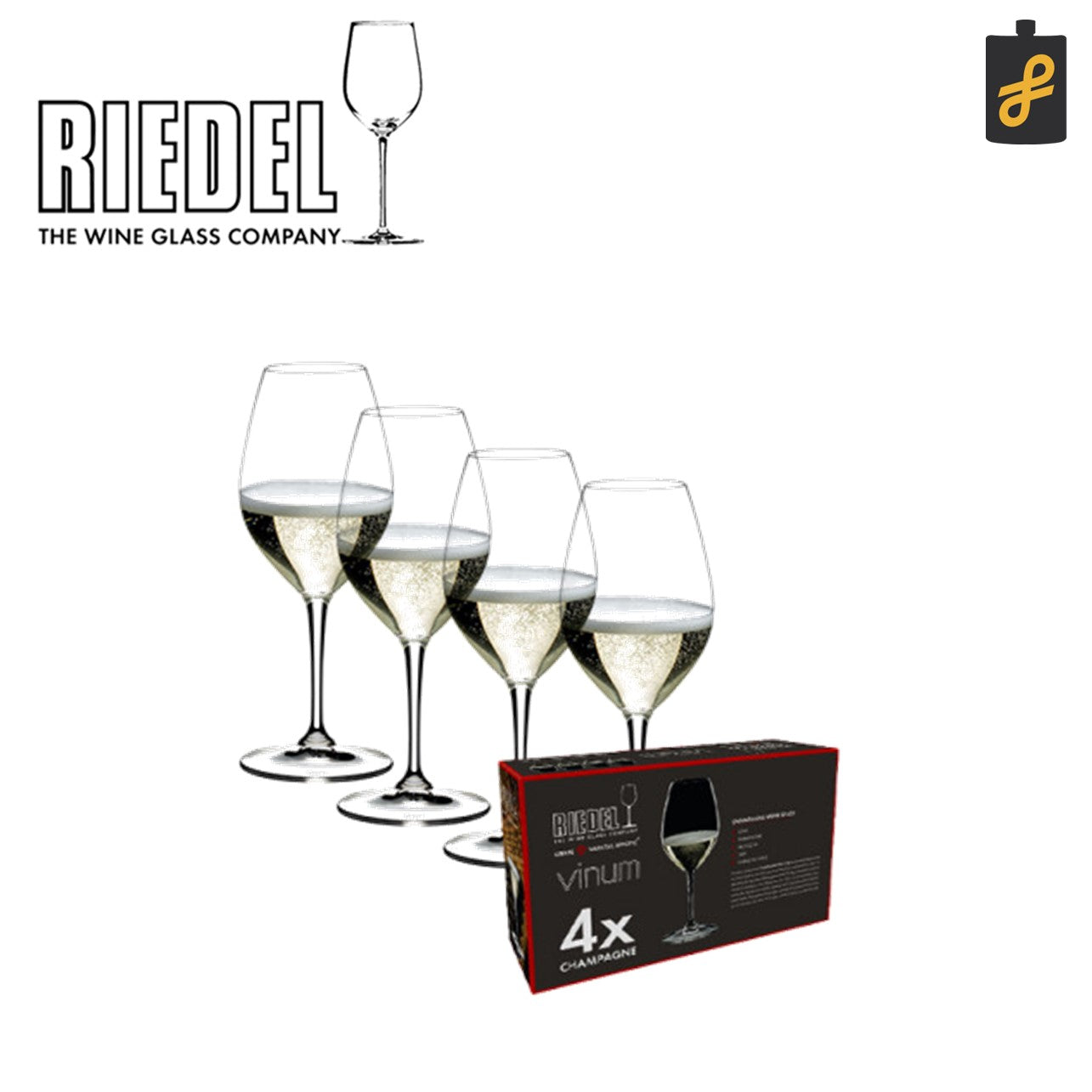 Riedel Vinum Calici Da Champagne In Cristallo Al Piombo | Set Da 6 Pezzi | Altezza 20,3 Cm | Eletti E Raffinati Per Bollicine Perfette