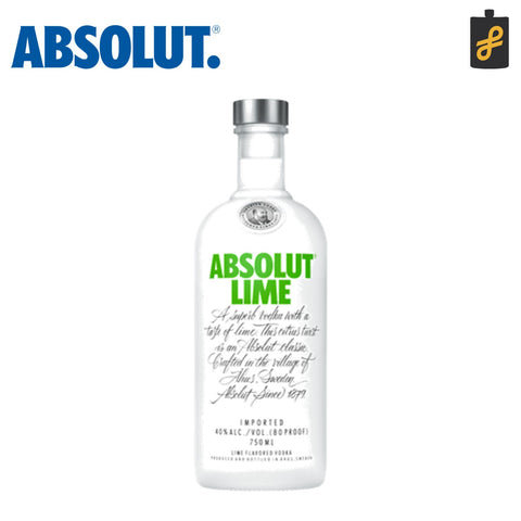 Absolut Lime Vodka 750mL