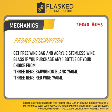 Three Hens Red Blend 750ml