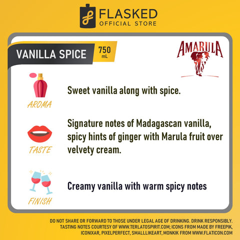 Amarula Vanilla Spice Liqueur 750ml