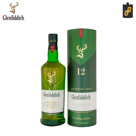Glenfiddich 12 Year Old Single Malt Scotch Whisky 1L