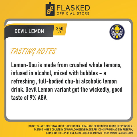 Lemon Dou Devil Lemon Sour Chu-hi Drink 350mL