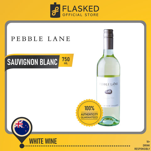 Pebble Lane Sauvignon Blanc White Wine 750ml w/ FREE Wine Glass