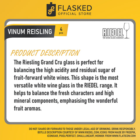 Riedel Vinum Riesling Glass Set of 4