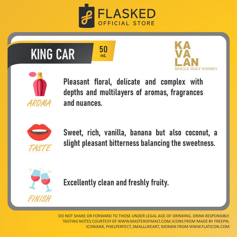 Kavalan King Car Single Malt Whisky Mini 50mL