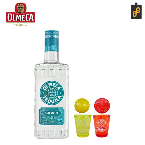 Olmeca Tequila Silver (Blanco) 700mL w/ FREE 1 Shot Glass (Random Color)