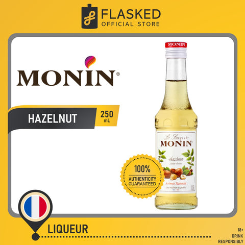 Monin Hazelnut Syrup 250mL Best Before On August 2023