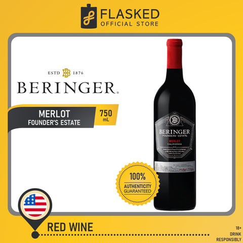 Beringer Founder's Estate Merlot Red Wine 750mL