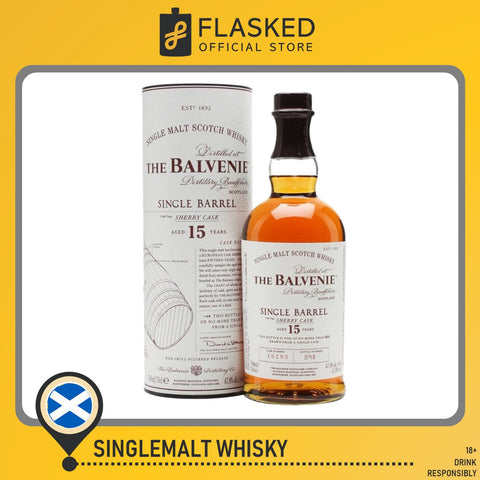 The Balvenie 15 Year Old Single Barrel Single Malt Scotch Whisky 700mL
