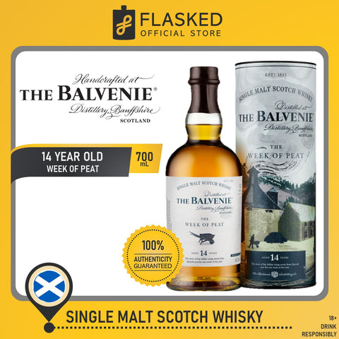 Balvenie 14 Year Old The Week of Peat Single Malt Scotch Whisky 700mL