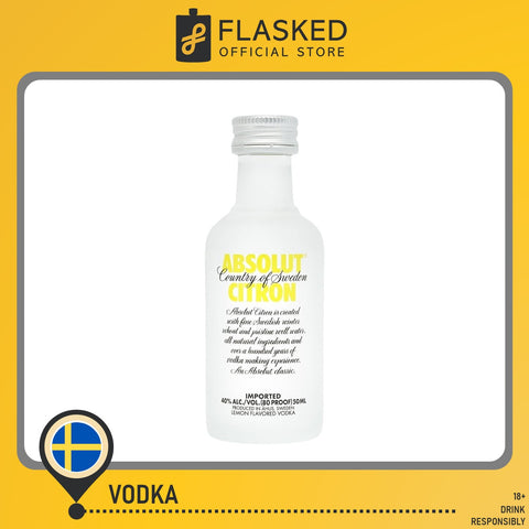 Absolut Citron Vodka Mini 50mL