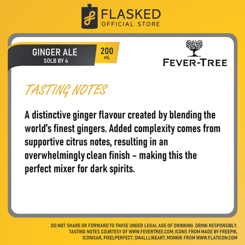 Fever Tree Ginger Ale 200mL 4 pack