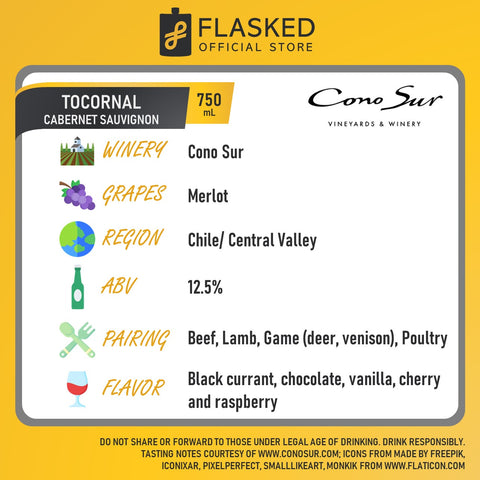 Cono Sur Tocornal Cabernet Sauvignon 750mL