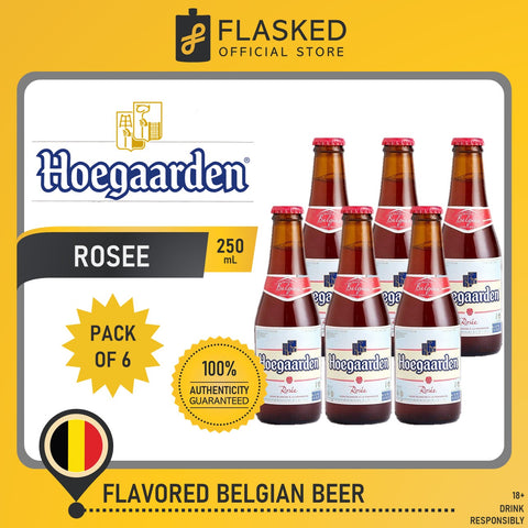 Hoegaarden Rosee Belgian Beer Bottles 250mL 6 Set