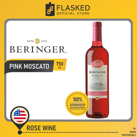 Beringer Pink Moscato Rose Wine 750mL