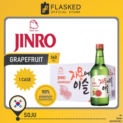 Jinro Chamisul Soju Grapefruit 1 Case 360mL