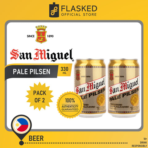 San Miguel Pale Pilsen Beer 2 Cans 330mL