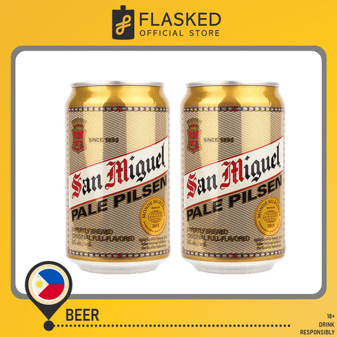 San Miguel Pale Pilsen Beer 2 Cans 330mL