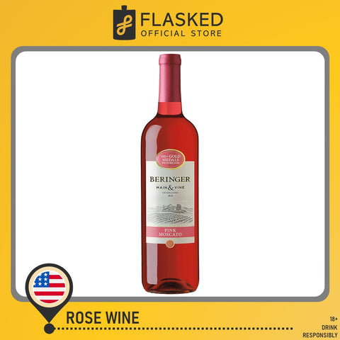Beringer Pink Moscato Rose Wine 750mL