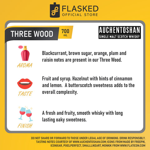Auchentoshan Three Wood Whisky 700mL