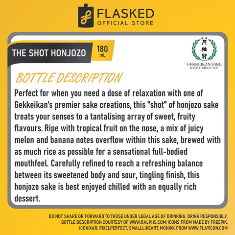 Gekkeikan The Shot Honjozo 180mL