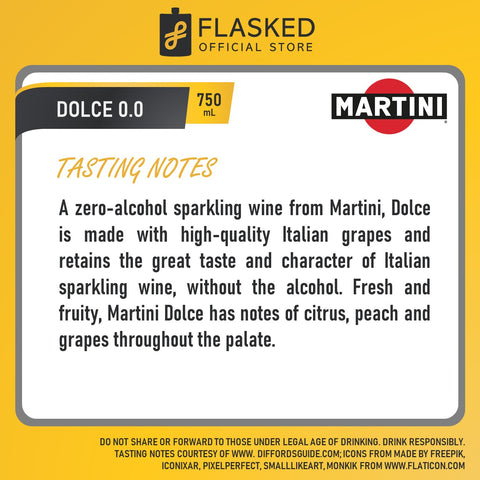 Martini Dolce 0.0 Sparkling Wine 750mL
