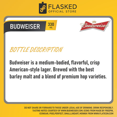 Budweiser American Beer Cans 330mL