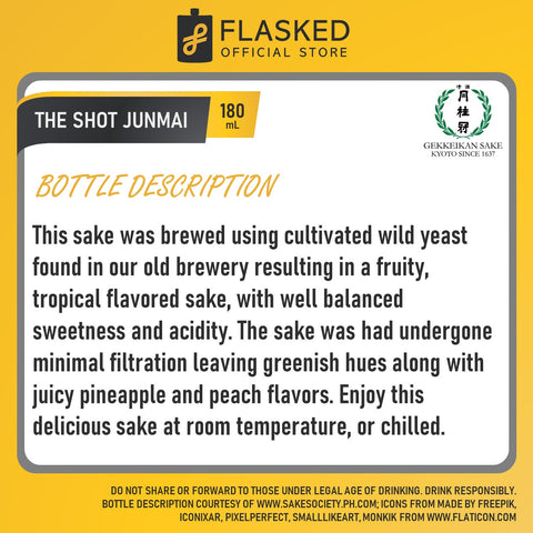Gekkeikan The Shot Junmai 180mL