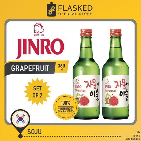 Jinro Chamisul Soju Grapefruit 360mL_ 2 Set