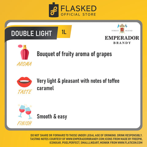 Emperador Double Light Brandy 1L