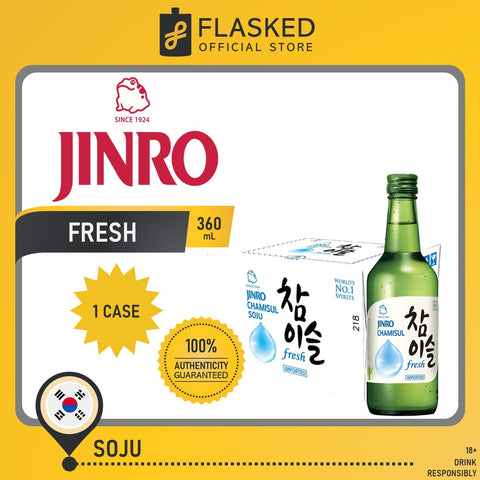 Jinro Chamisul Soju Fresh 1 Case 360mL