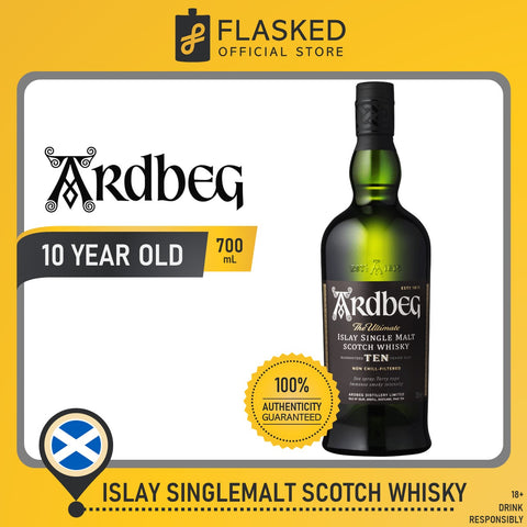 Ardbeg 10 Year Old Single Malt Whisky 700mL