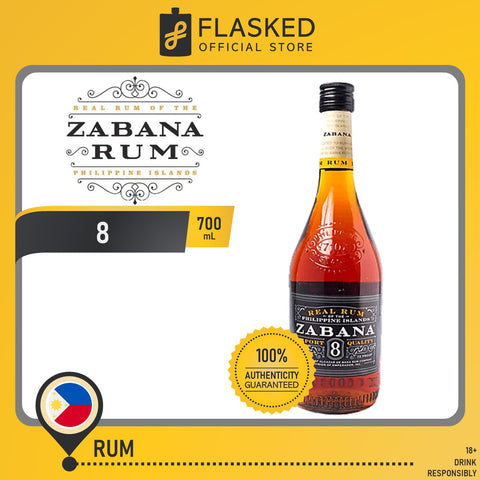 Zabana 8 Dark Rum 700mL