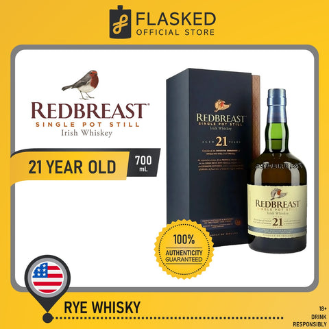Redbreast 21 Year Old Single Pot Still Irish Whisky 700mL