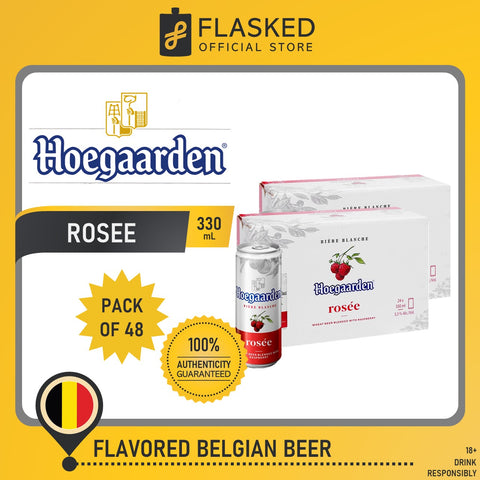 Hoegaarden Rosee Belgian Beer Can 330mL pack of 48