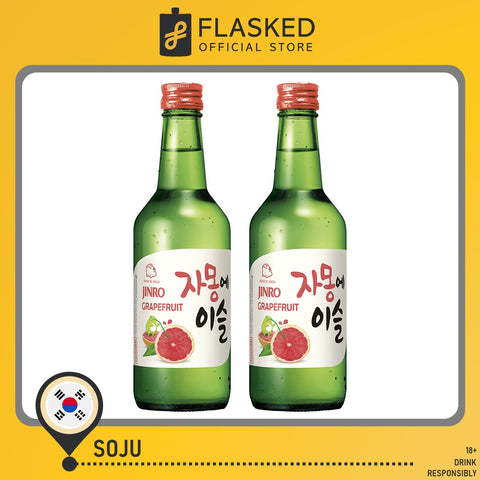 Jinro Chamisul Soju Grapefruit 360mL_ 2 Set