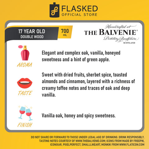 The Balvenie Double Wood 17 Year Old Scotch Whisky 700ml