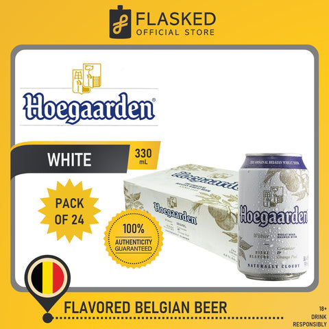 Hoegaarden White Belgian Beer 24 Cans 330mL