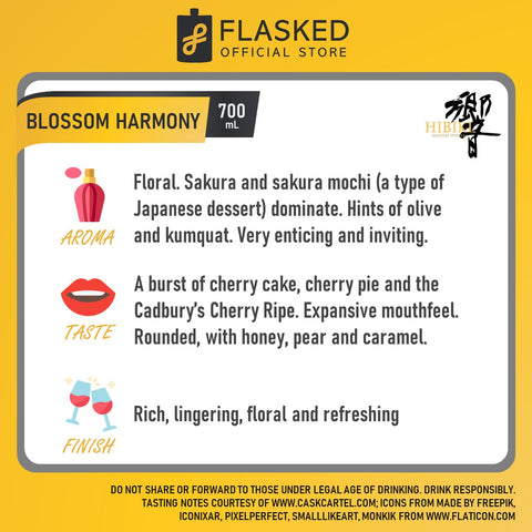Hibiki Blossom Japanese Harmony Whisky 750mL 2021 Release