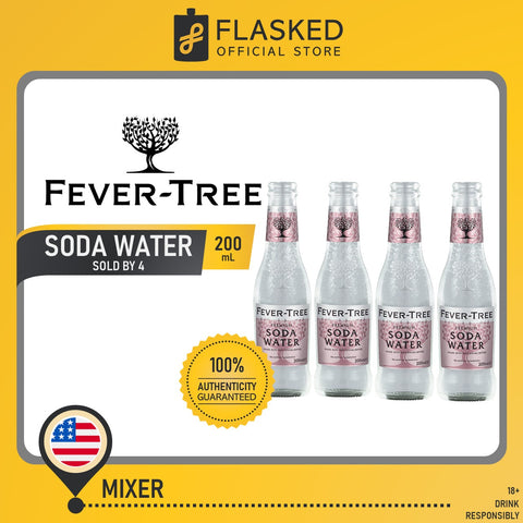 Fever Tree Premium Soda Water 200mL 4 pack