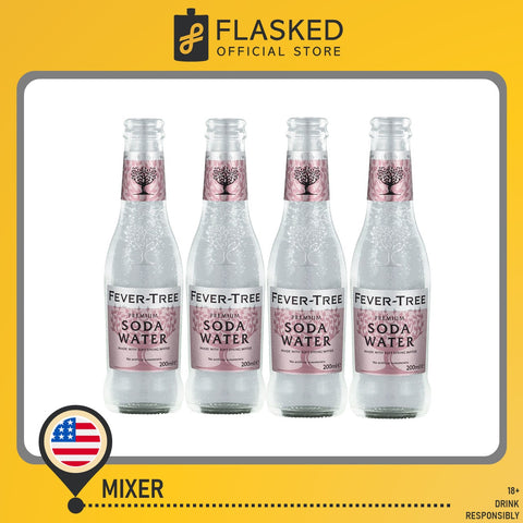 Fever Tree Premium Soda Water 200mL 4 pack