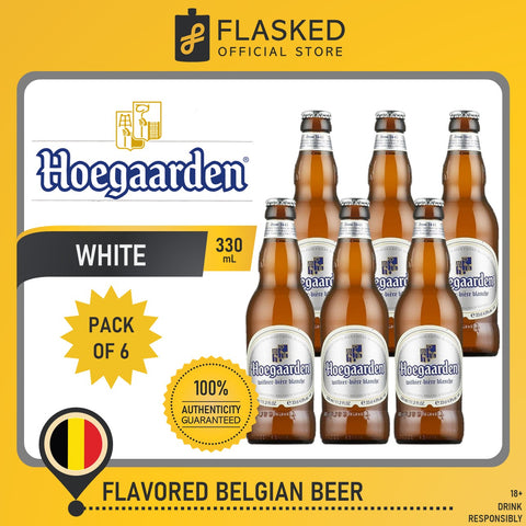 Hoegaarden White Belgian Beer 6 Bottles 330mL