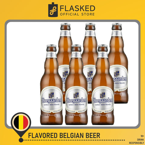 Hoegaarden White Belgian Beer 6 Bottles 330mL